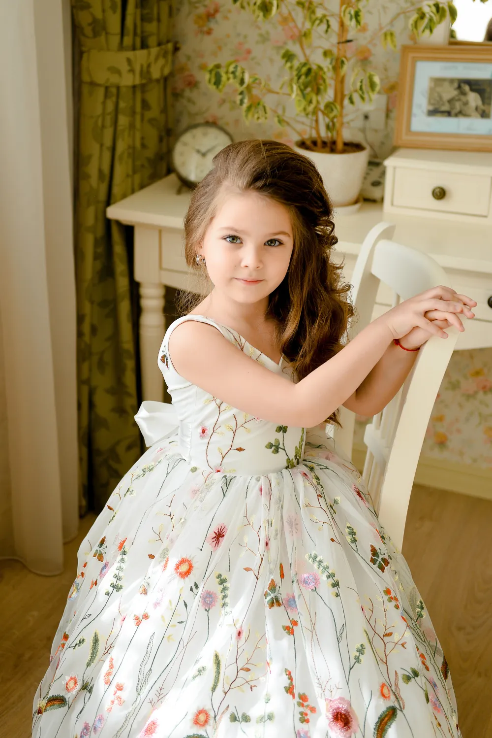 Fashion Girl's Dress Sleeveless Gauze Skirt