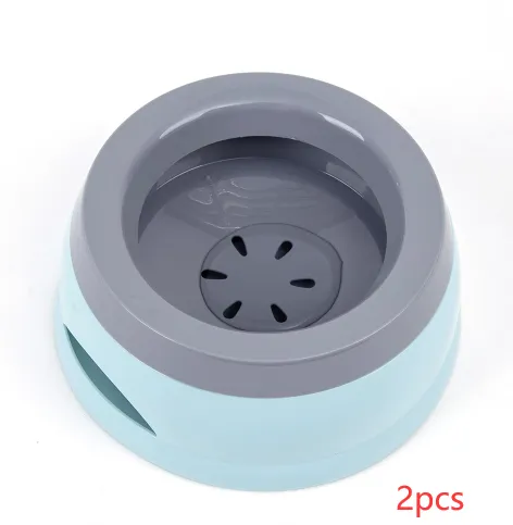 Anti overturning and splashing bowl for pet car Blue 2Pcs - Shop at LoveMi