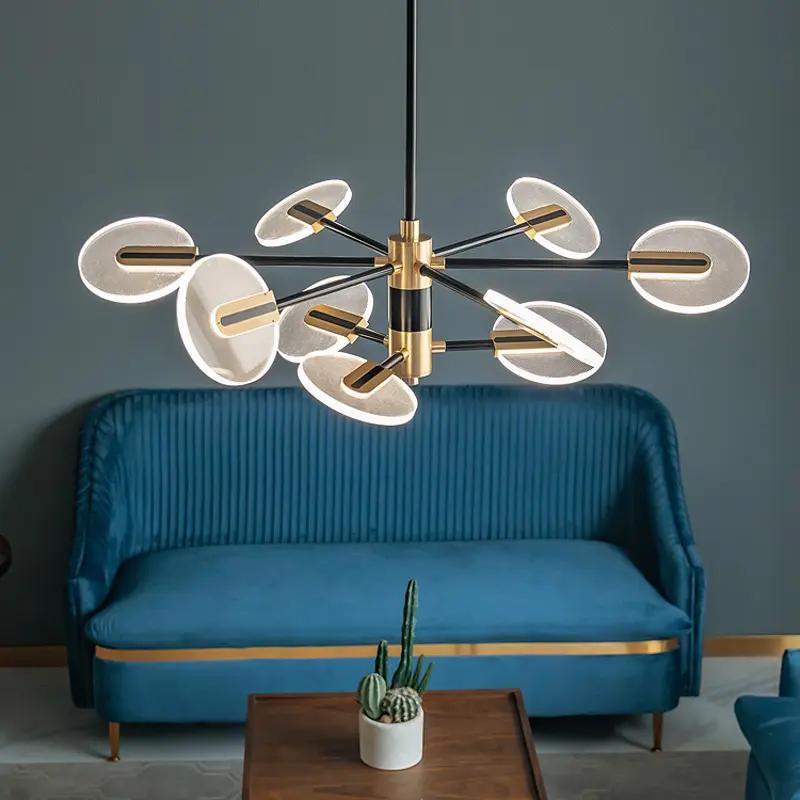 Nordic Iron LED Chandelier Dining Room Creative