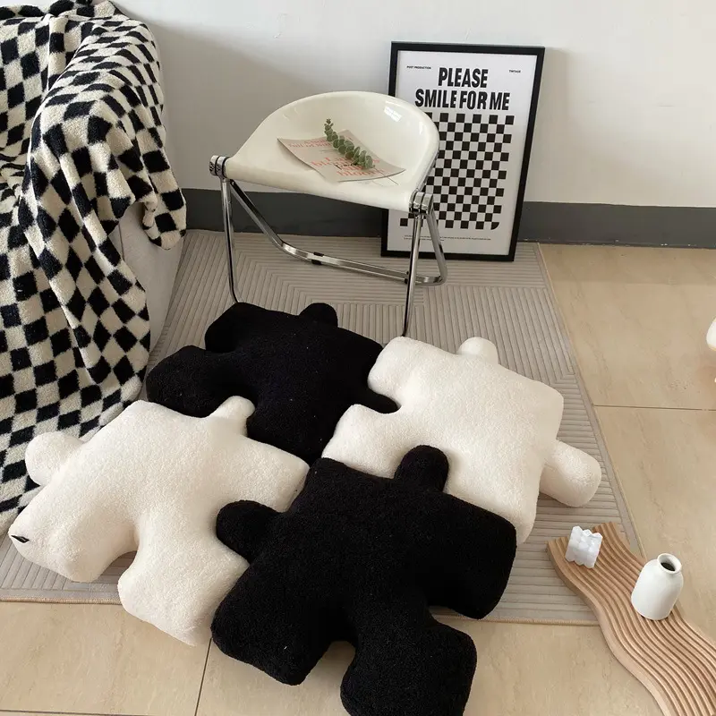 Fashion Stuffed Creative Puzzle Shaped Pillow Modern