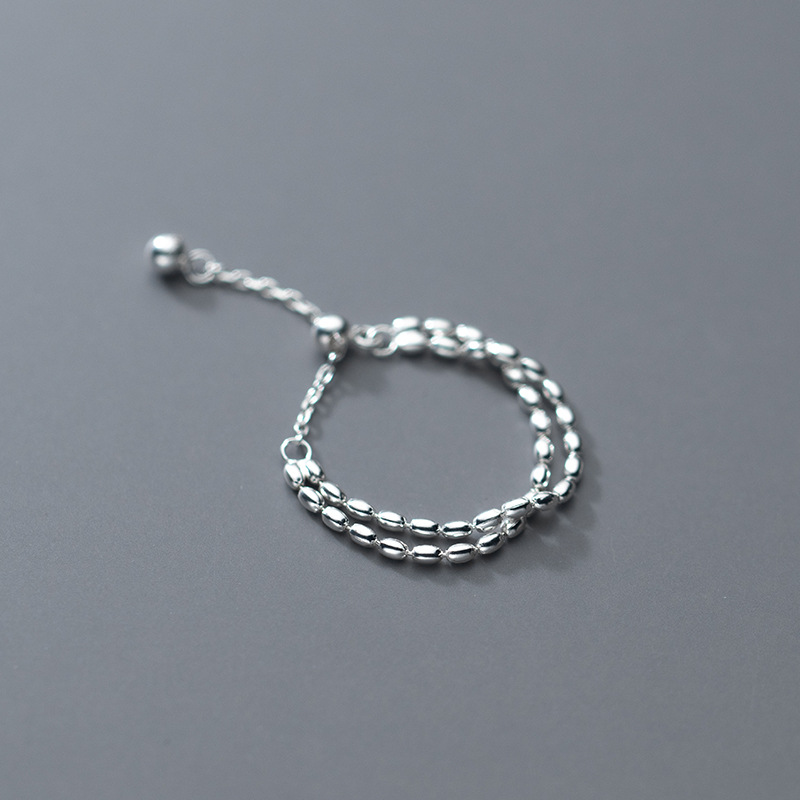 Simple Personality Light Bead Double Layer Chain