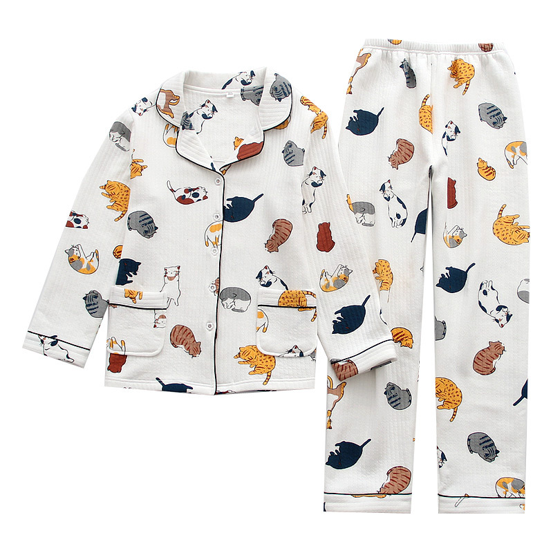 Air layer cat pajamas suit