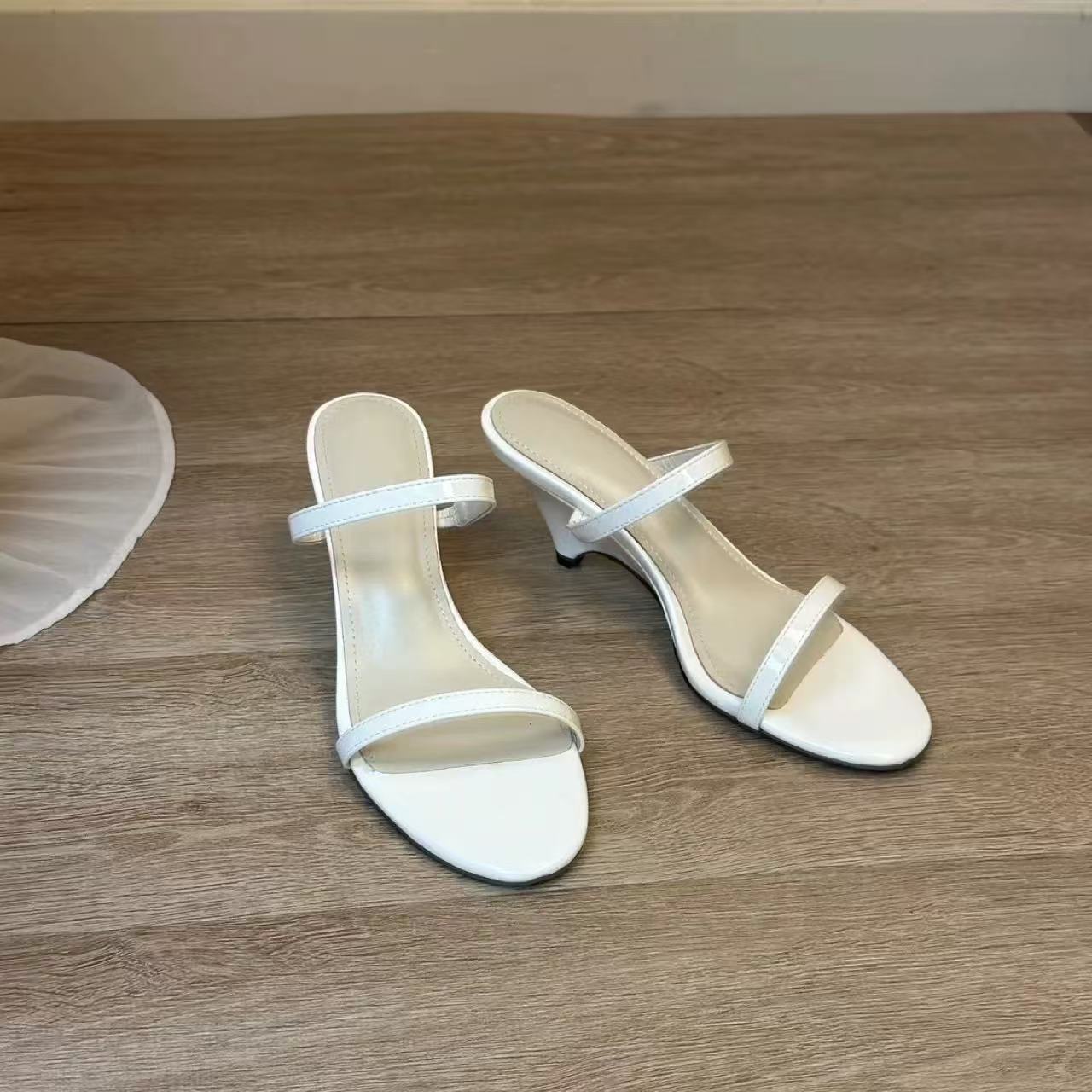 One-Strap Peep-Toe Sandals, picture 2 of 6