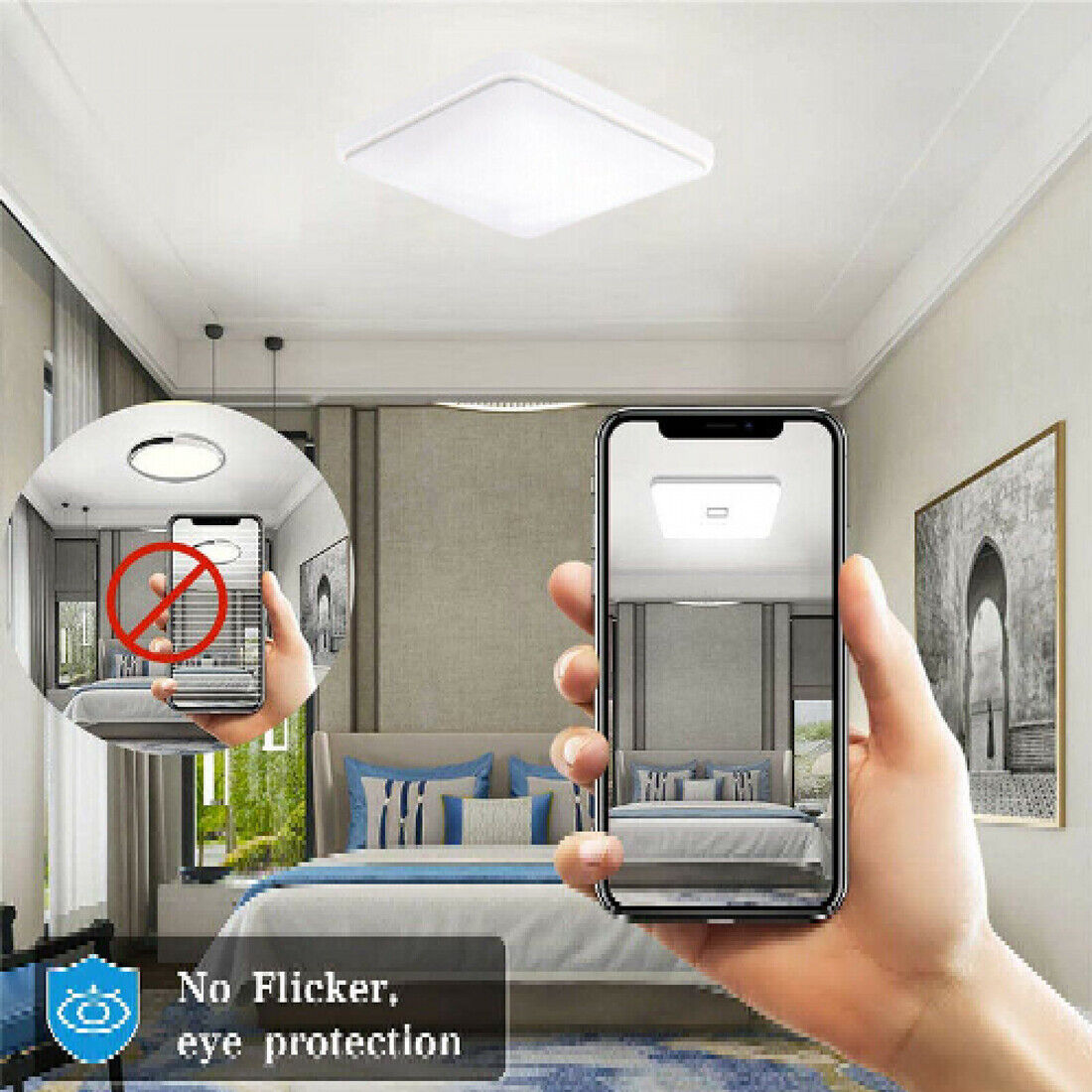 Square Ceiling Lamp, 24W