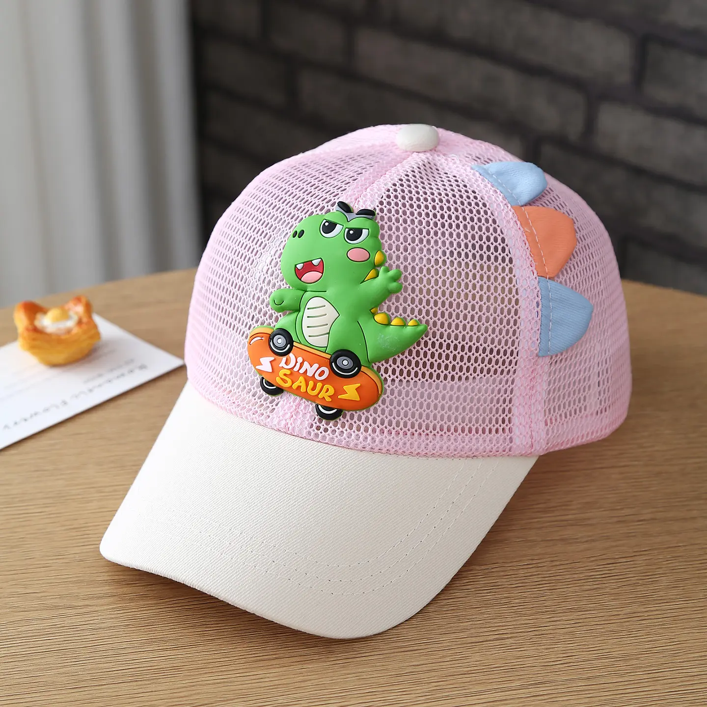 Cartoon Three-dimensional Skateboard Dinosaur Full-net-eye Breathable Boys'