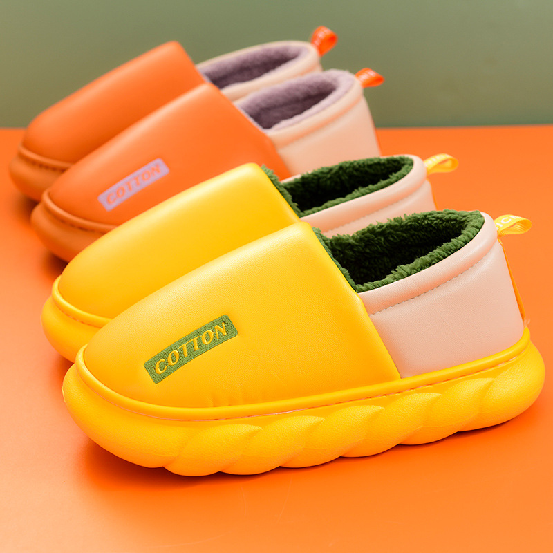 Waterproof Cotton Slippers Ladies Winter Household