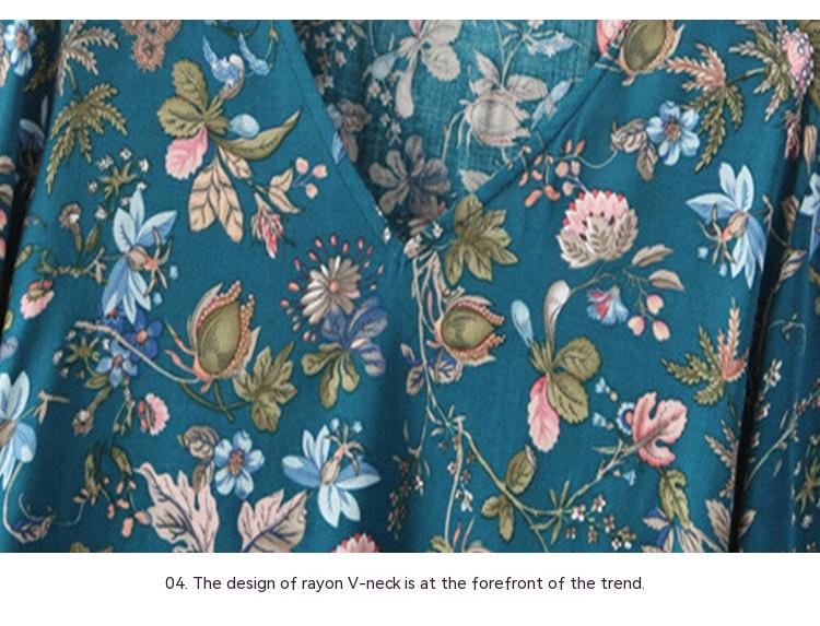 Women's Clothing V-neck Shirt Print Impermeable