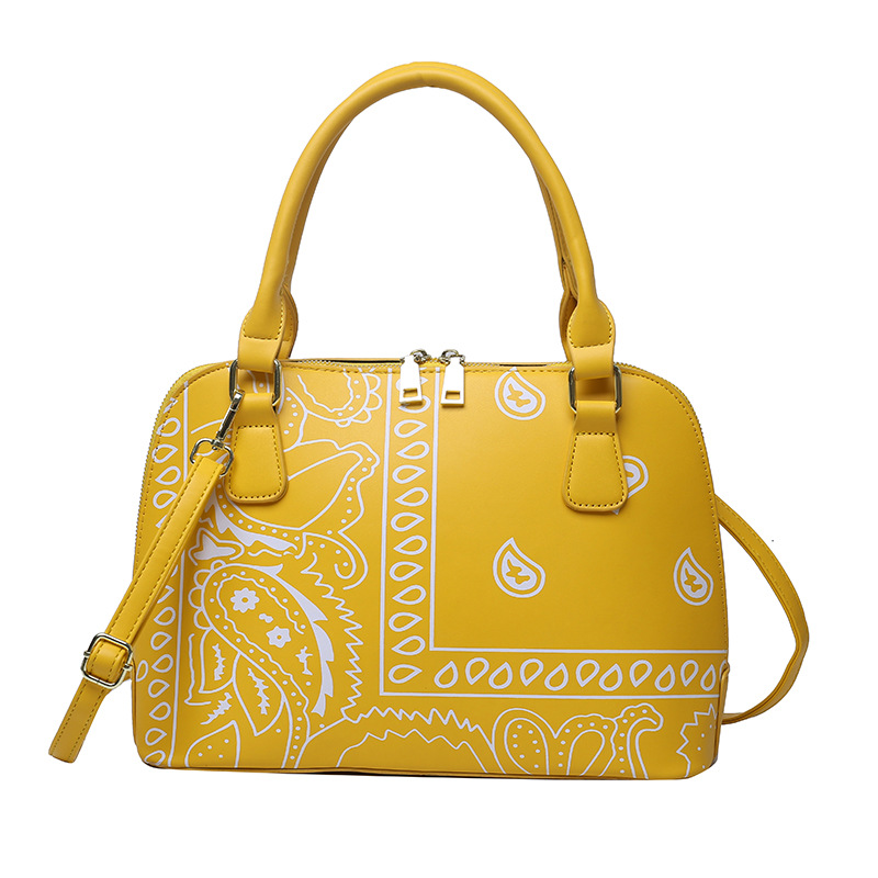Simple Art Lady's Large Capacity Handbag Yellow - Shop at LoveMi