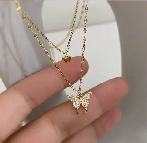Colour Sparkling Clavicle Chain Choker Necklace for Women