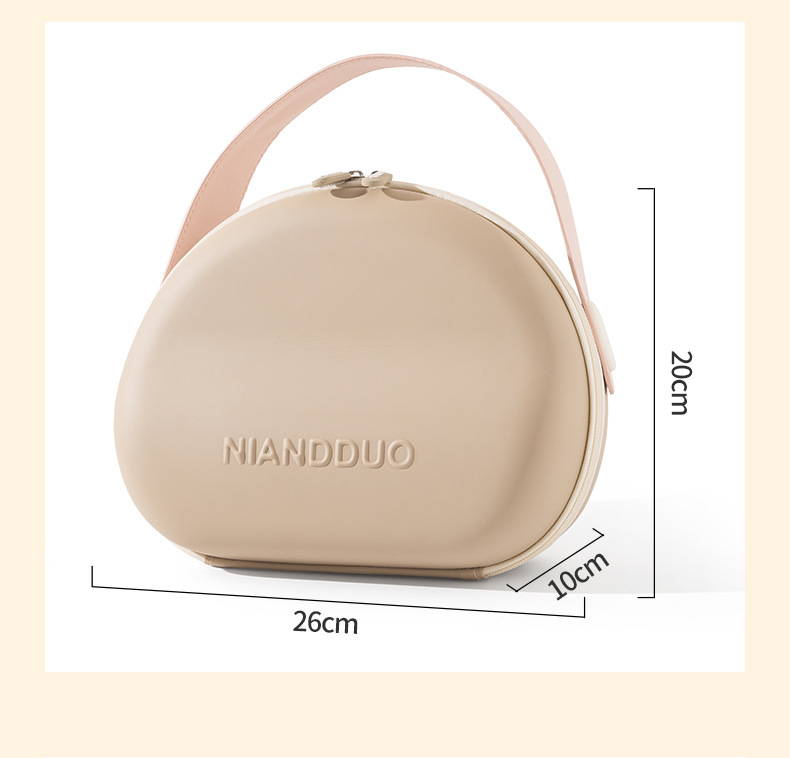 Dopamine-color Shell-shape Cosmetic Bag Multi-purpose Handbags For Women Cosmetics Portable Outing Anti-fall And Dirt-resistant Storage Bags