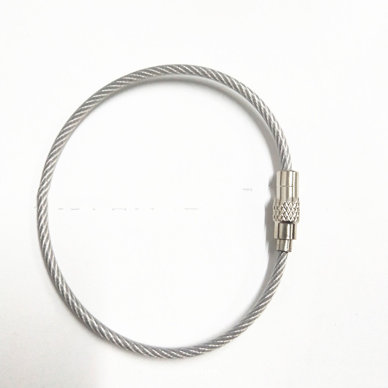 Title 4, Color-coated Stainless Steel Wire Ring Hang Tag...