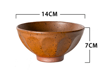 Title 1, Japanese Handmade Stoneware Rice Bowl Nostalgic...