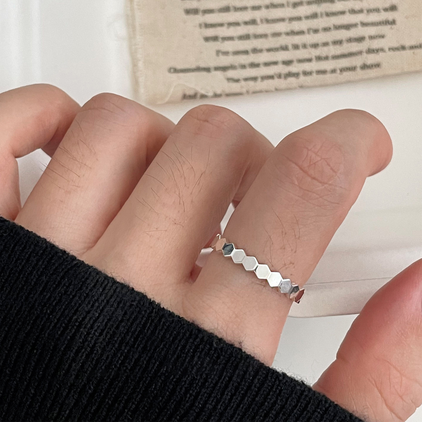 Sterling Silver Open Ring, picture 3 of 5