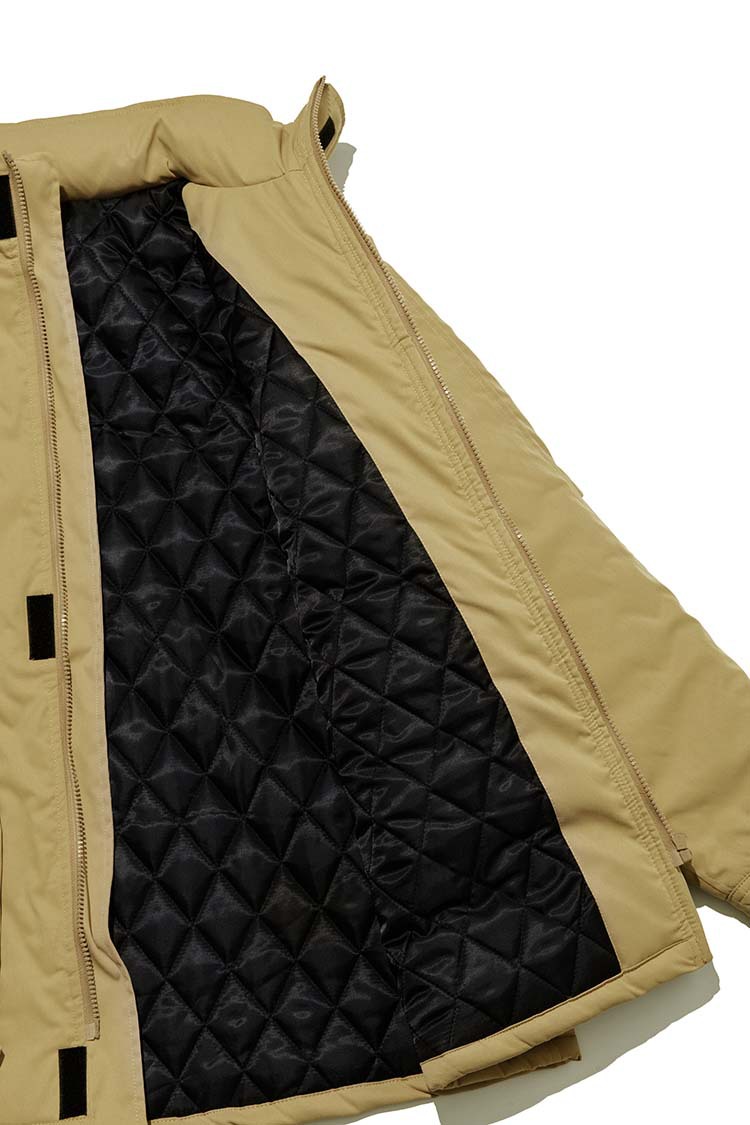 Multi Pocket Functional Work Coat Loose Warm Stand Collar