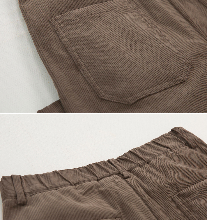 Title 5, Vintage corduroy casual broek voor heren Koreaa...