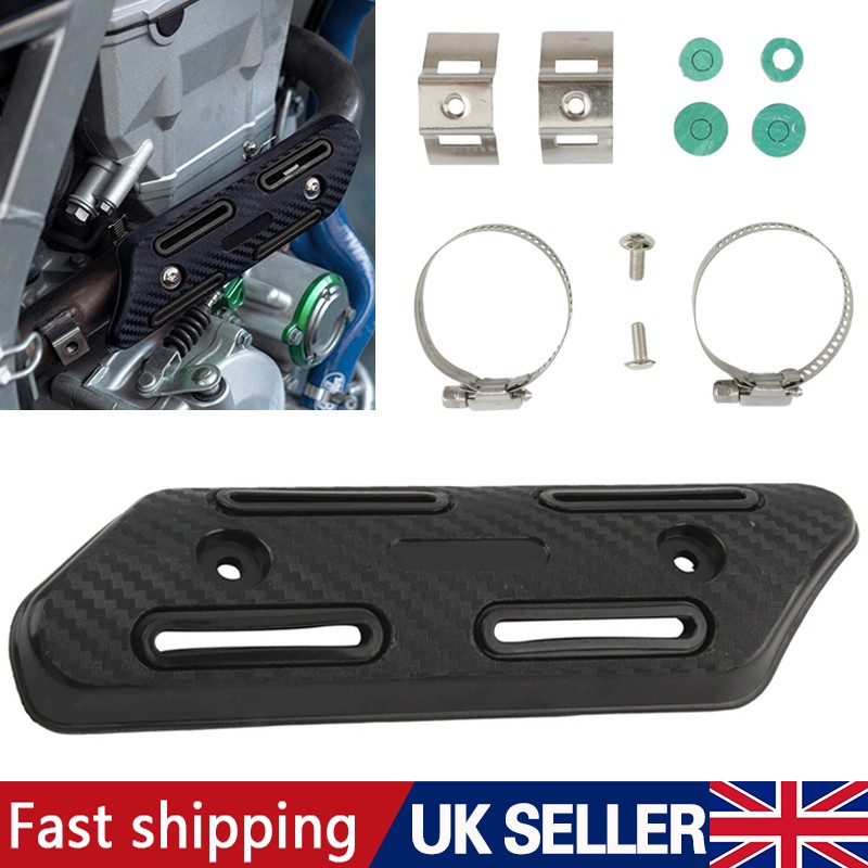 Motorbike Exhaust Muffler Pipe Heat Shield Cover Heel Guard Protector
