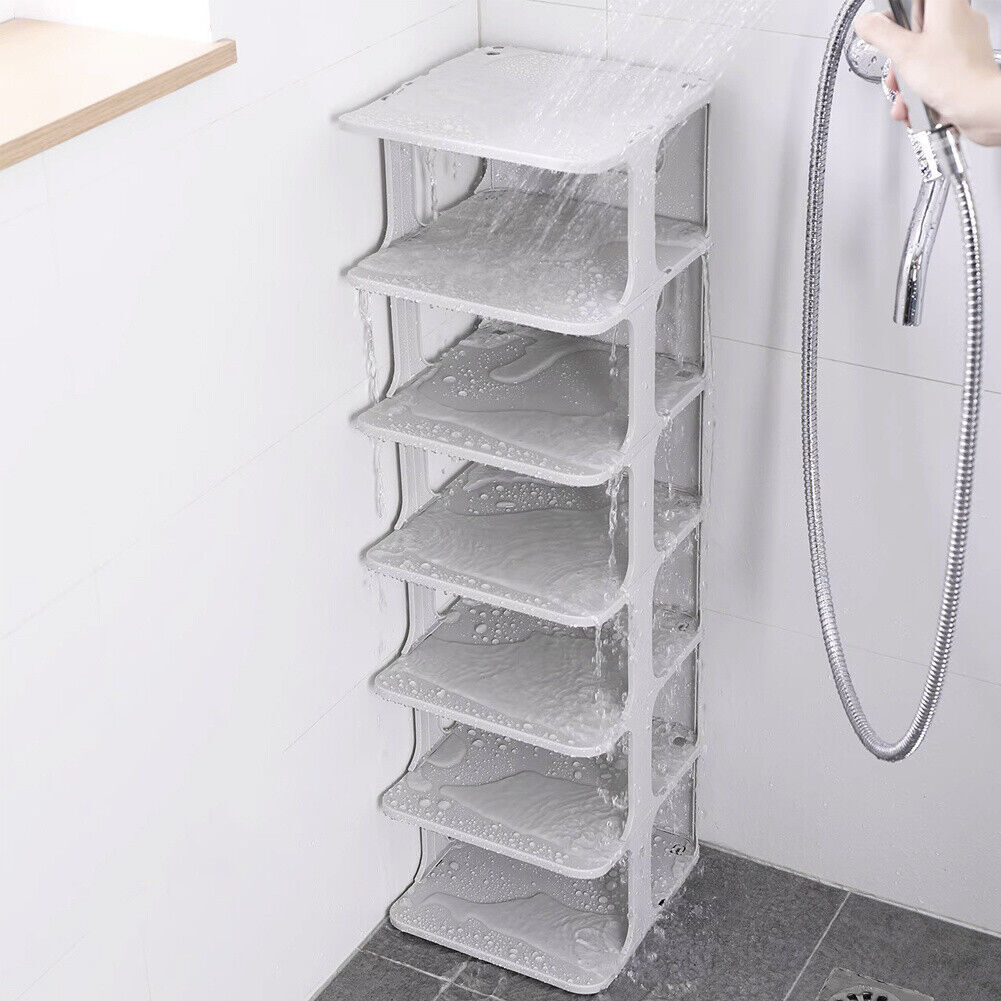 7 Tier Shoe Rack Tall Storage Shelf Unit Cabinet Home Organiser Footwear Stand — image 5