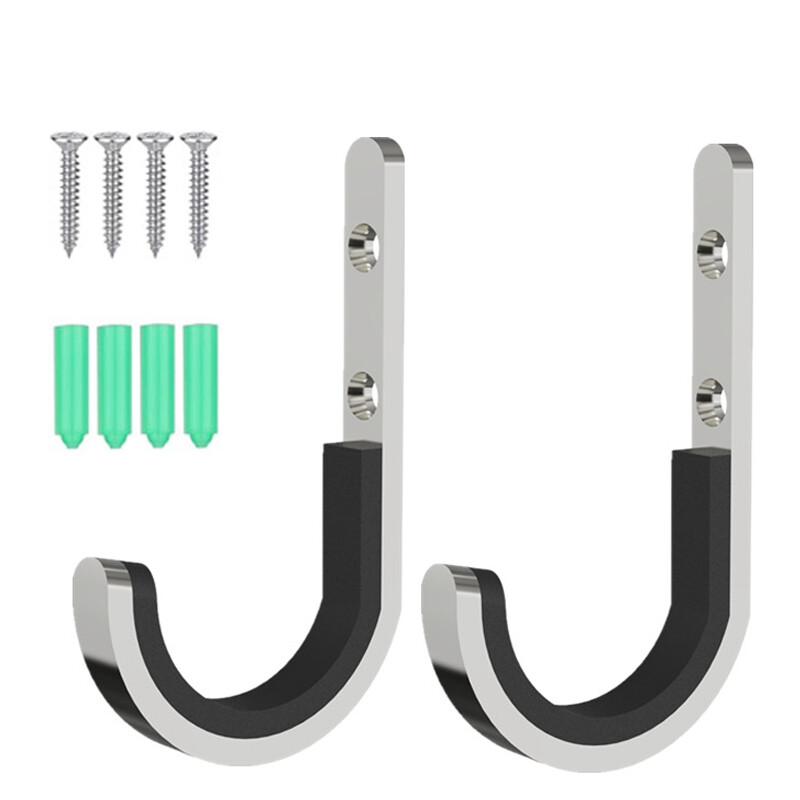 2X Gun Rifle Shotgun Pistol Padded Wall Mounting Hooks Rack Hangers Storage UK