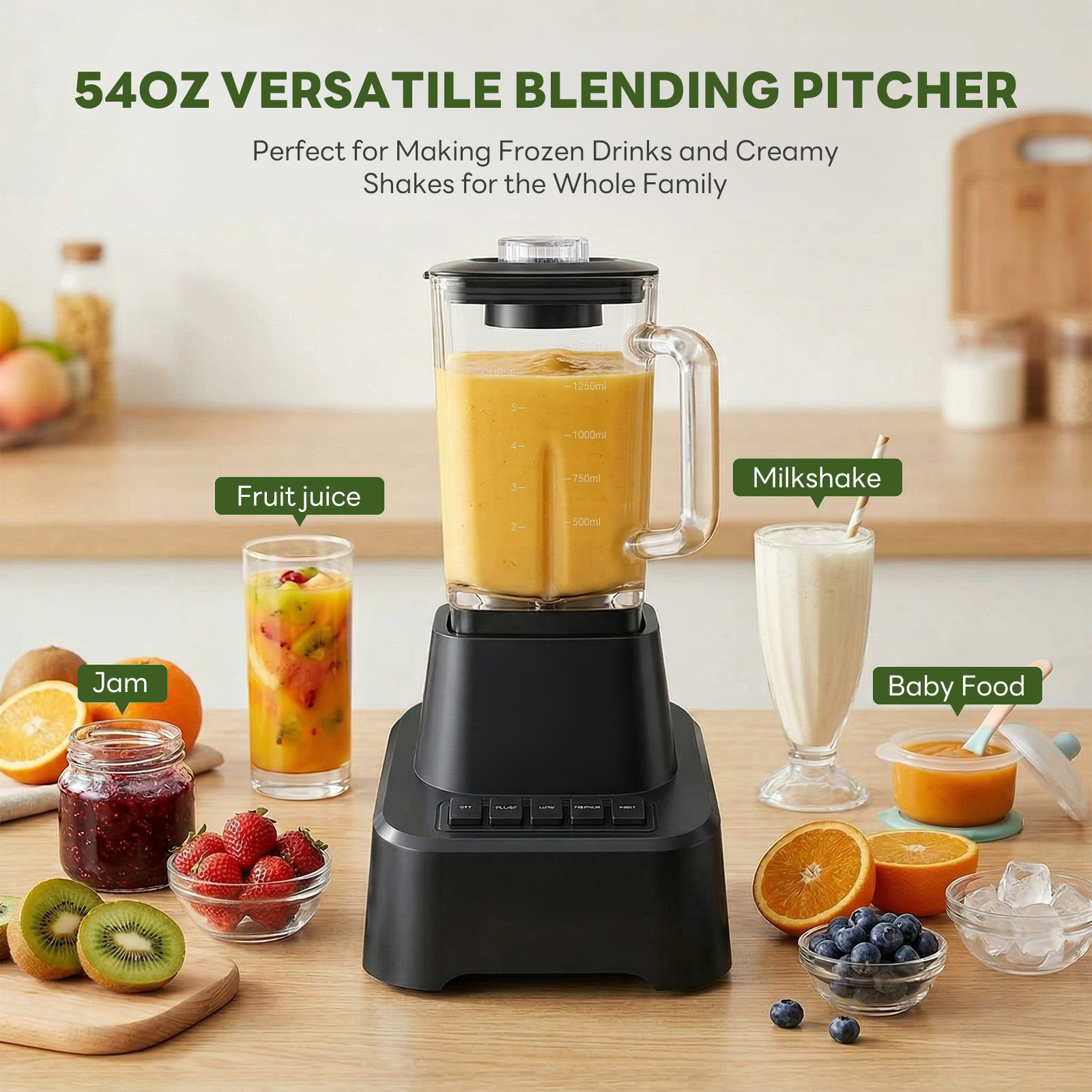 Professional Ice Cream Blender, Full-size Household Blender, Equipped With A... 8