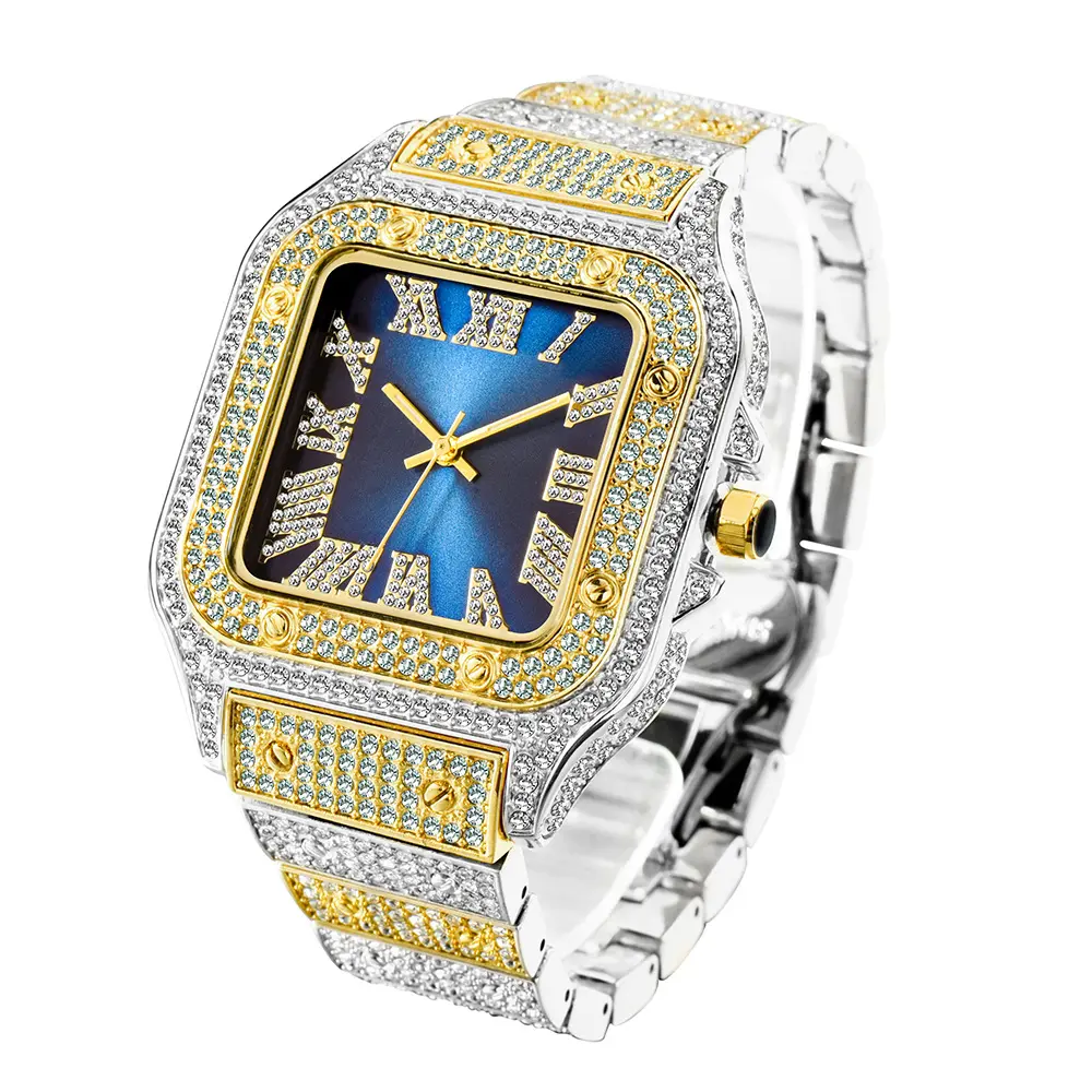 Fashion Hip Hop Diamond Full Square Men's
