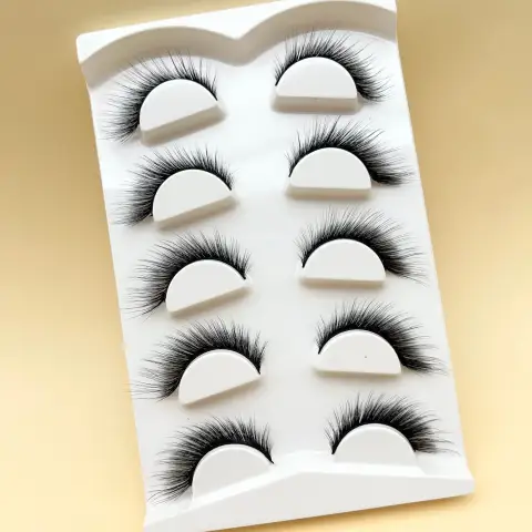 Mink Eyelashes Eye Tail Lengthening Natural Flat False