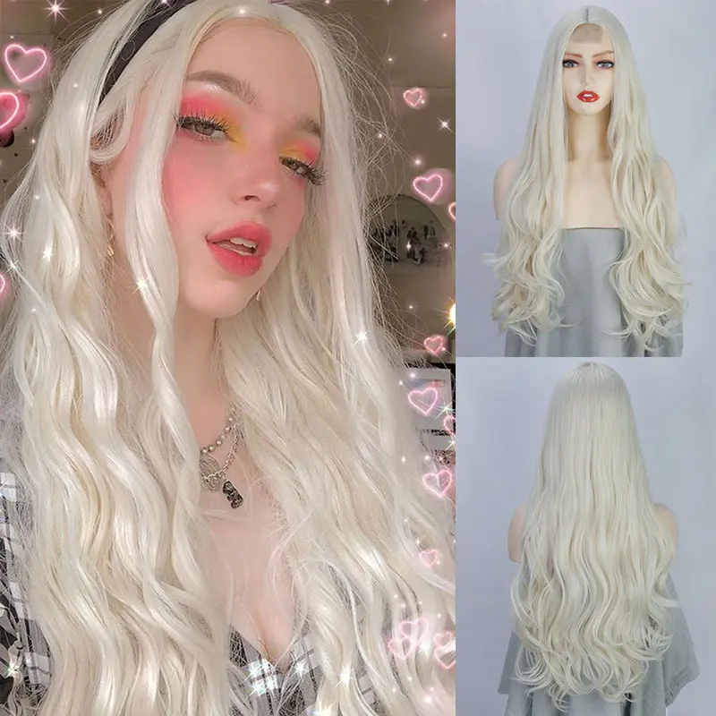 Small Lace Front Chemical Fiber Headgear Long