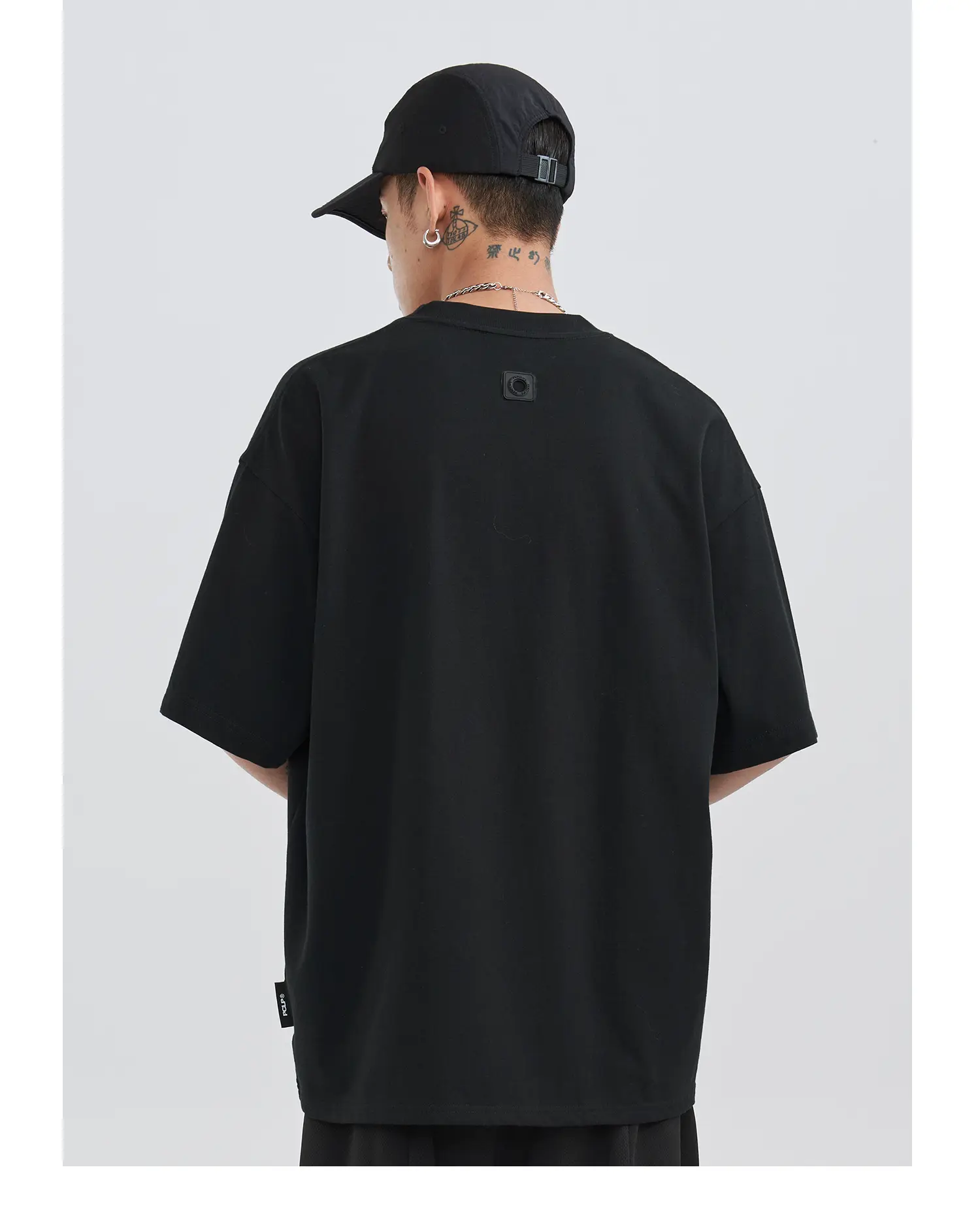 Cotton Couple Wear Loose Round Neck American Short Sleeve