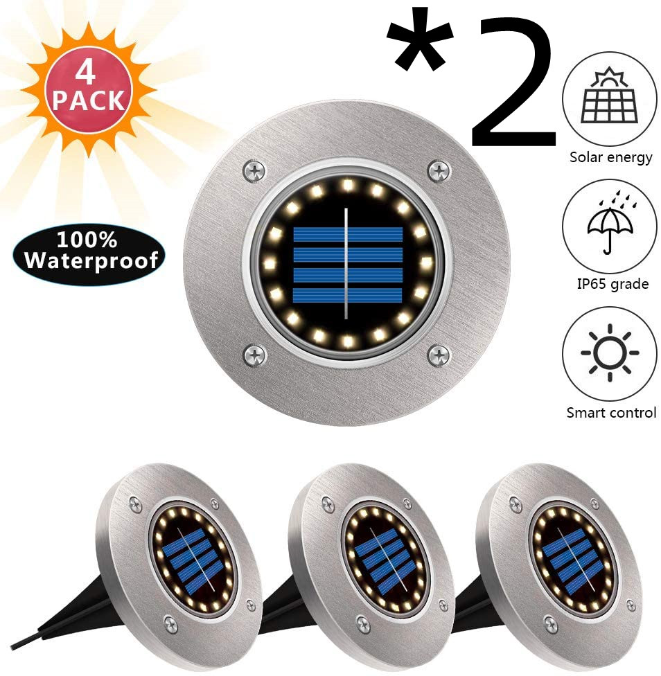 2PC 4pcs 16LED warm light