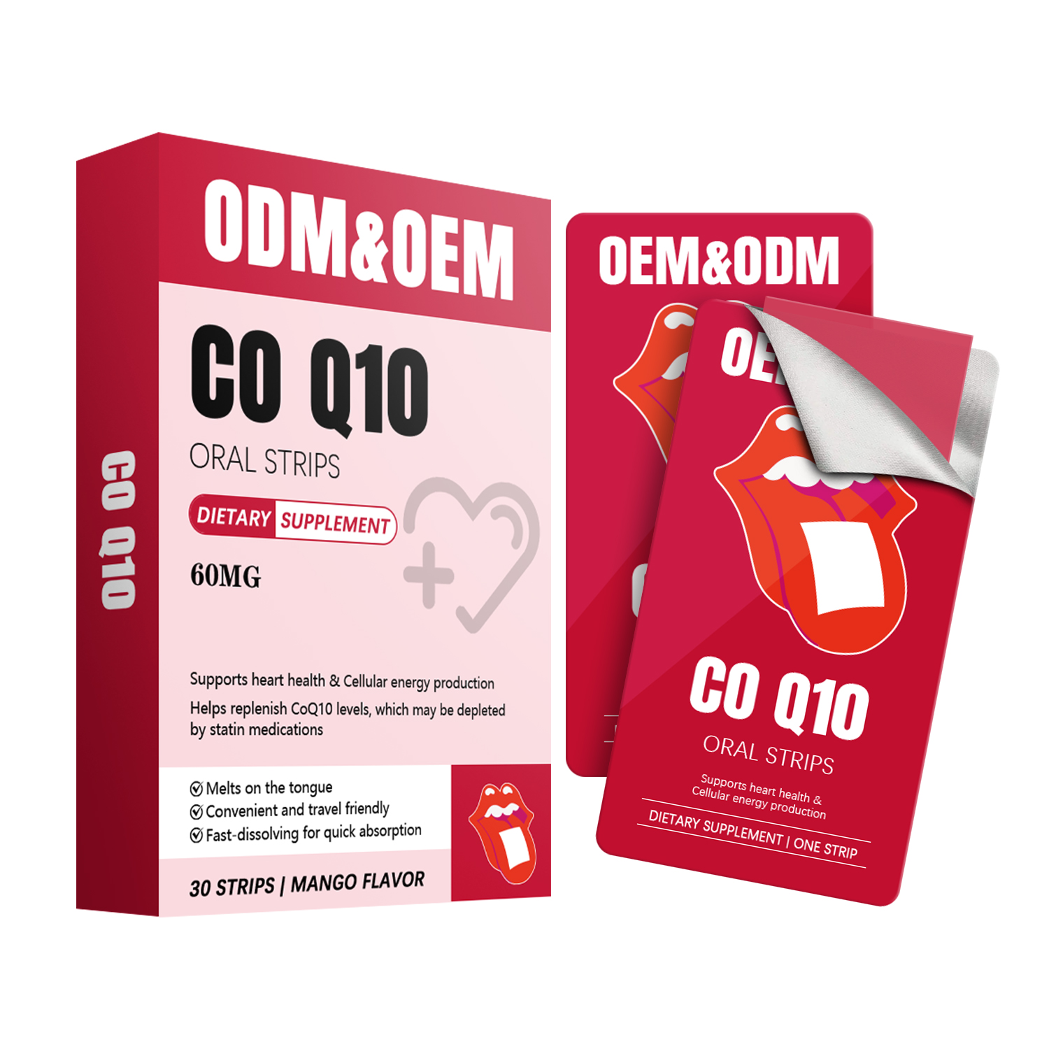 CoQ10 Fast Dissolving Oral Strips Convenient On The Go Supplement For Cellular Energy And Vitality Original - Shop at LoveMi