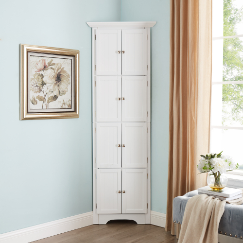 High Storage Cabinet with Door and 4 Shelves β photo 3