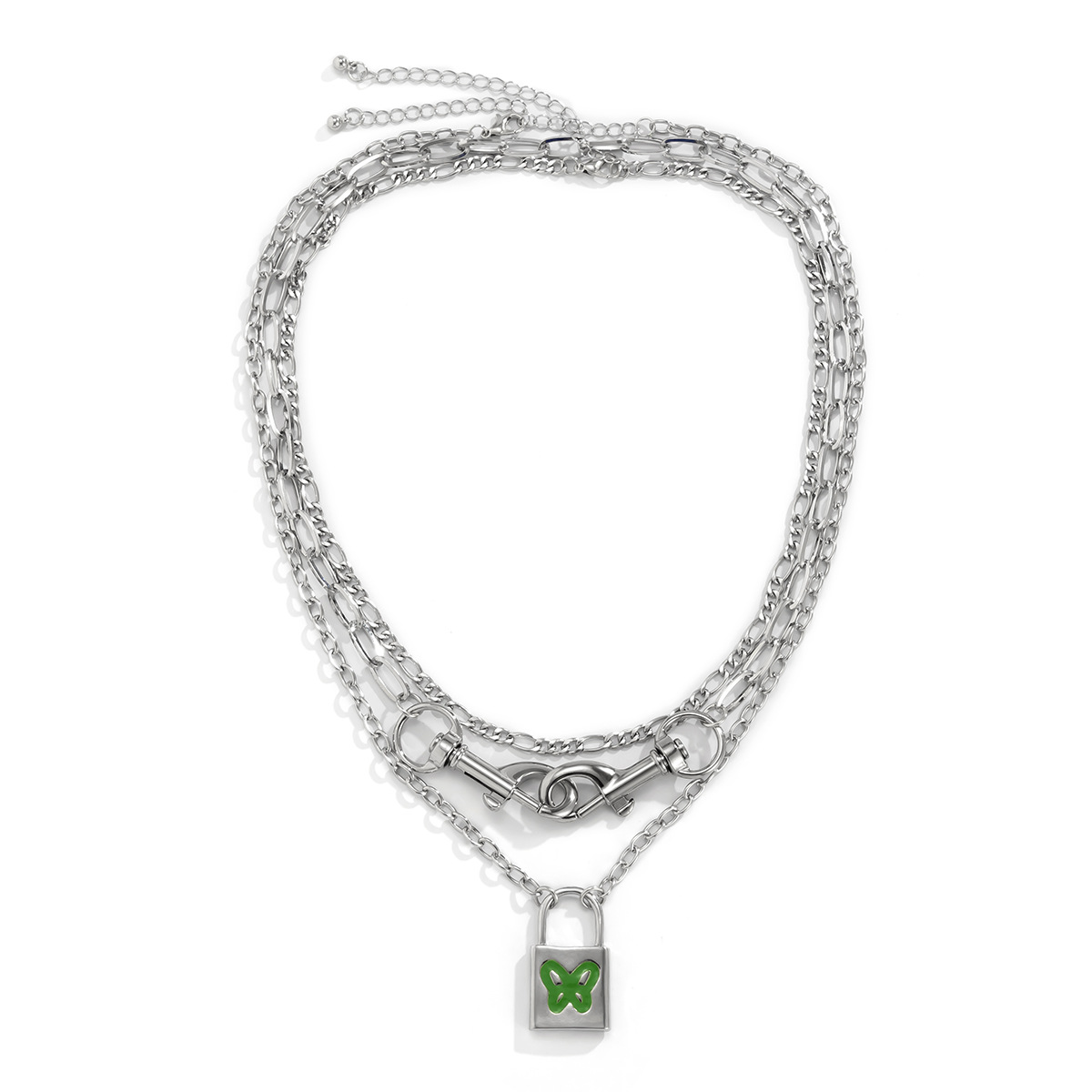 Accessories Punk Gothic Dripping Butterfly Metal Necklace