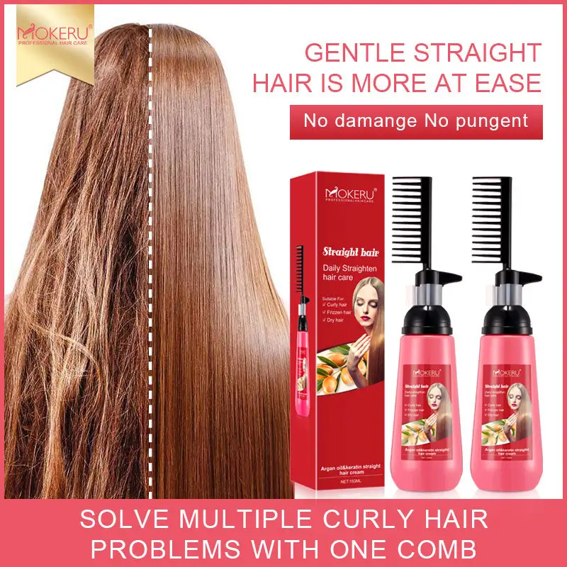 A Comb Straight Free PullFree Clip Straightening Cream