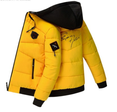 Title 11, Stand-up collar shiny down padded jacket