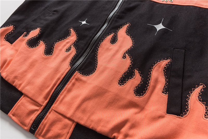 Contrast-paneled Stand-up Collar Casual Couple Jacket