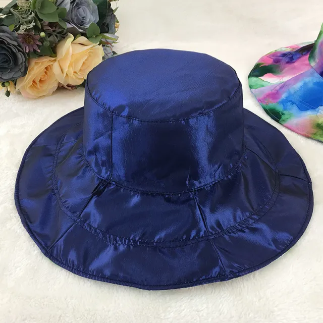 New Korean Style Double sided Foldable Ladies Cloth Hat Navy - Shop at LoveMi