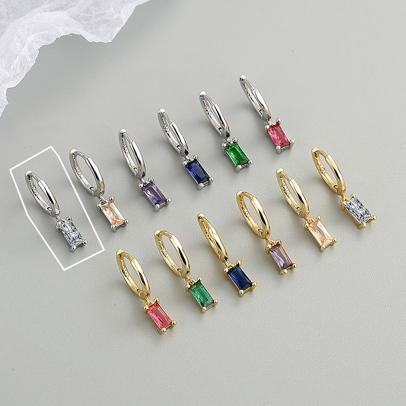 Zircon Pendant Earrings Female Exquisite