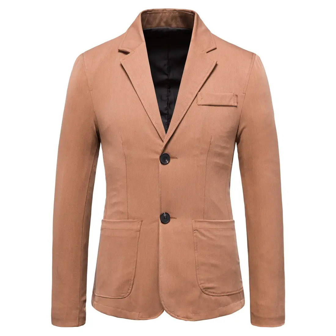Two Button Western Men's Coat In Europe And America