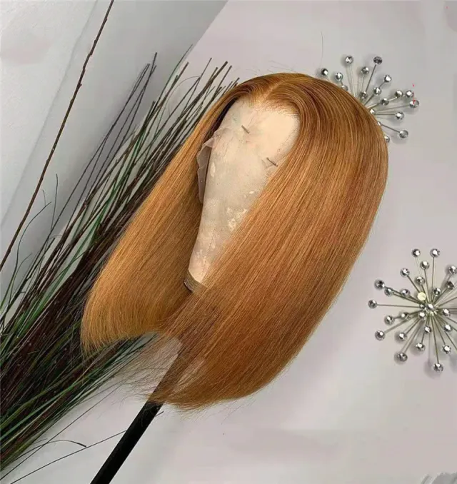 Lace Forehead Wig, Blond Human Hair Wig Gold - Shop at LoveMi