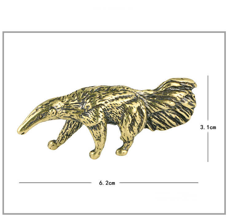 Title 1, New Distressed Pure Brass Skunk Ornaments