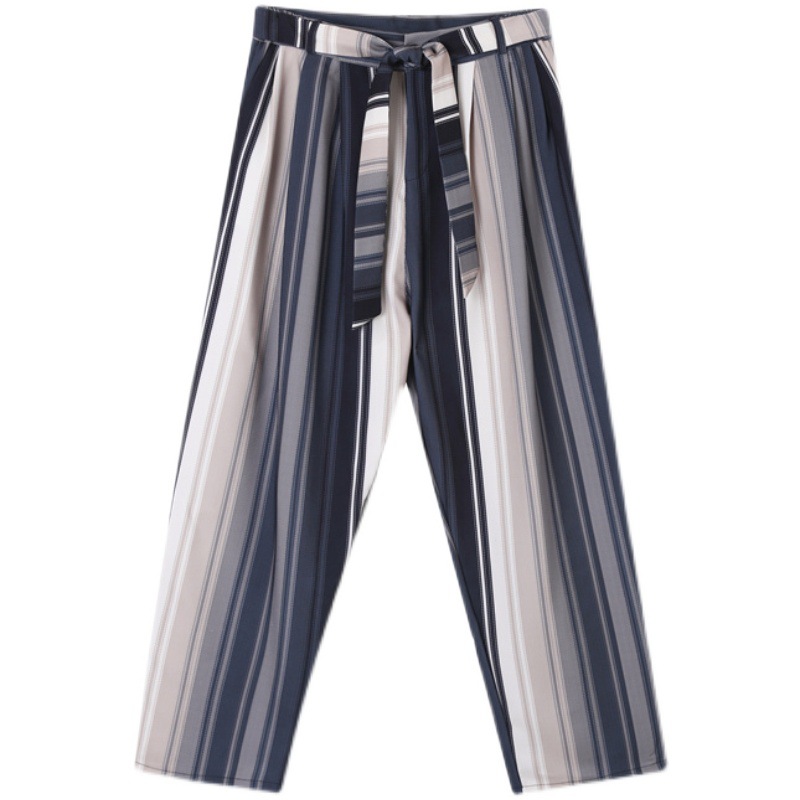 Title 1, Pantaloni da uomo Design Sense, a righe con eff...