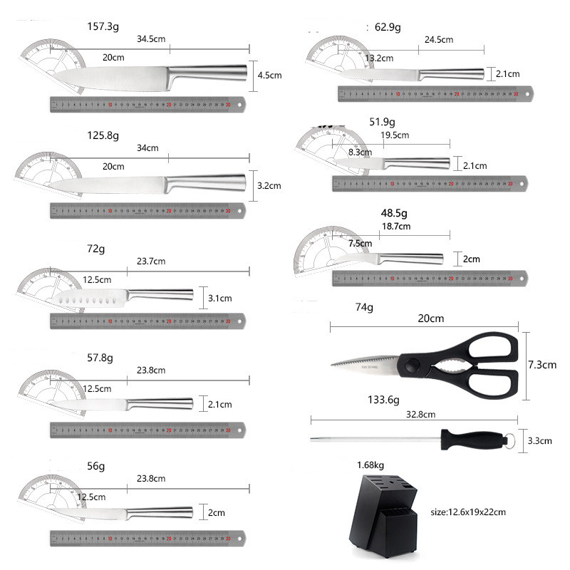 Title 1, Stainless Steel Hollow Handle Kitchen Knife