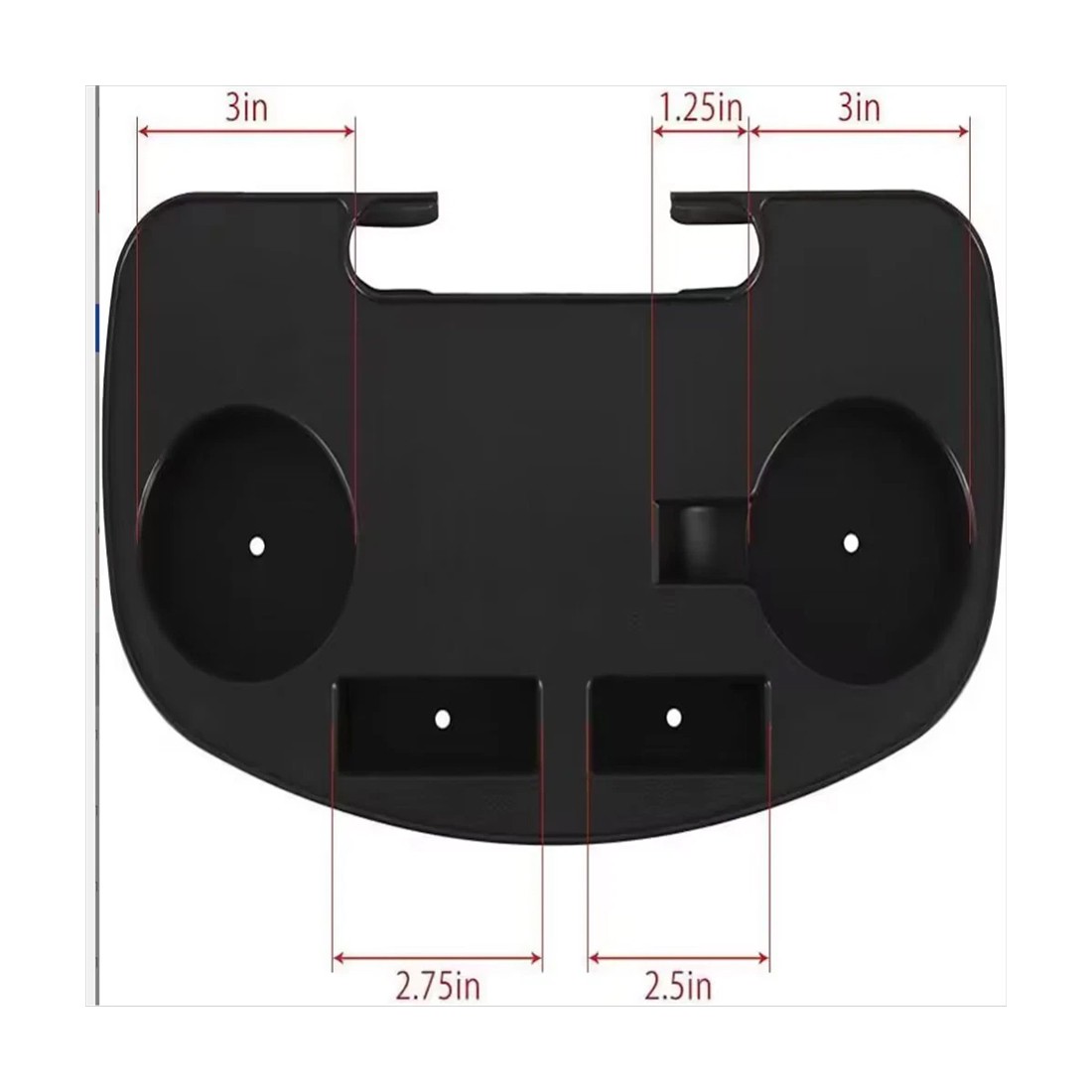 2PCS Clip On Camping Chair Side Table Cup Holder & Phone Storage Tray Outdoor UK