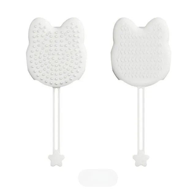 Pet Bathing Brush Silicone Massager Gloves Dog Soft Bathroom Washing Gloves Hair Deshedding Brush Pet Cleaning Grooming Supplies White - Shop at LoveMi