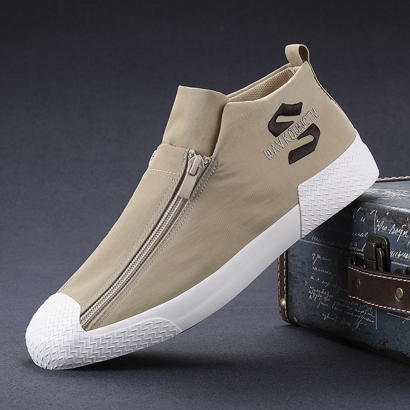 Casual Trendy Shoes Old Beijing Slip-on Canvas Shoes Men's Sneakers Umbrella Cloth