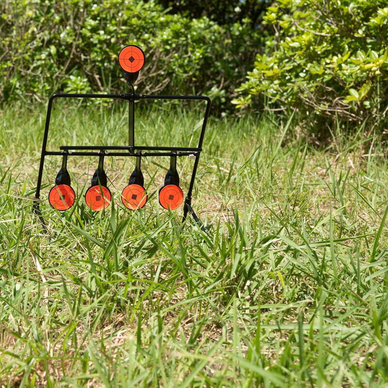 5x Targets Self Resetting Spinning Air Gun Rifle Shooting Metal Swing Target Set — image 2