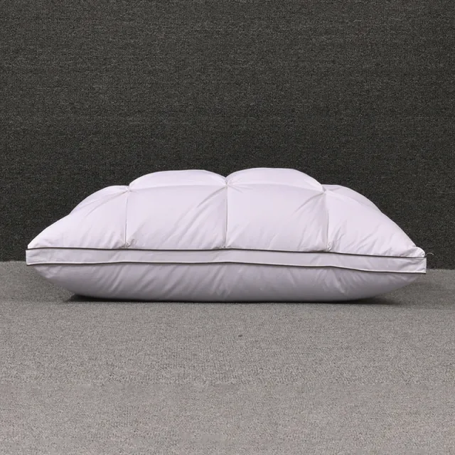 White Goose Down Cotton Single Household Sleep Aid Pillow White - Shop at LoveMi
