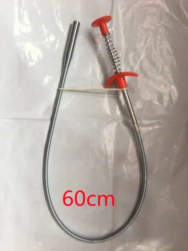 60CM Sewer Dredger Spring Pipe Dredging Tool Household Hair Cleaner Drain Clog Remover Cleaning Tools Household For Kitchen Sink Kitchen Gadgets ... White 60Cm - Shop at LoveMi