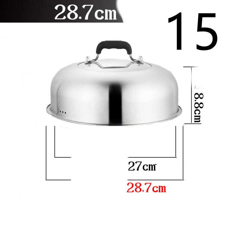 Title 34, Stainless Steel Heightened Round Household Wok ...