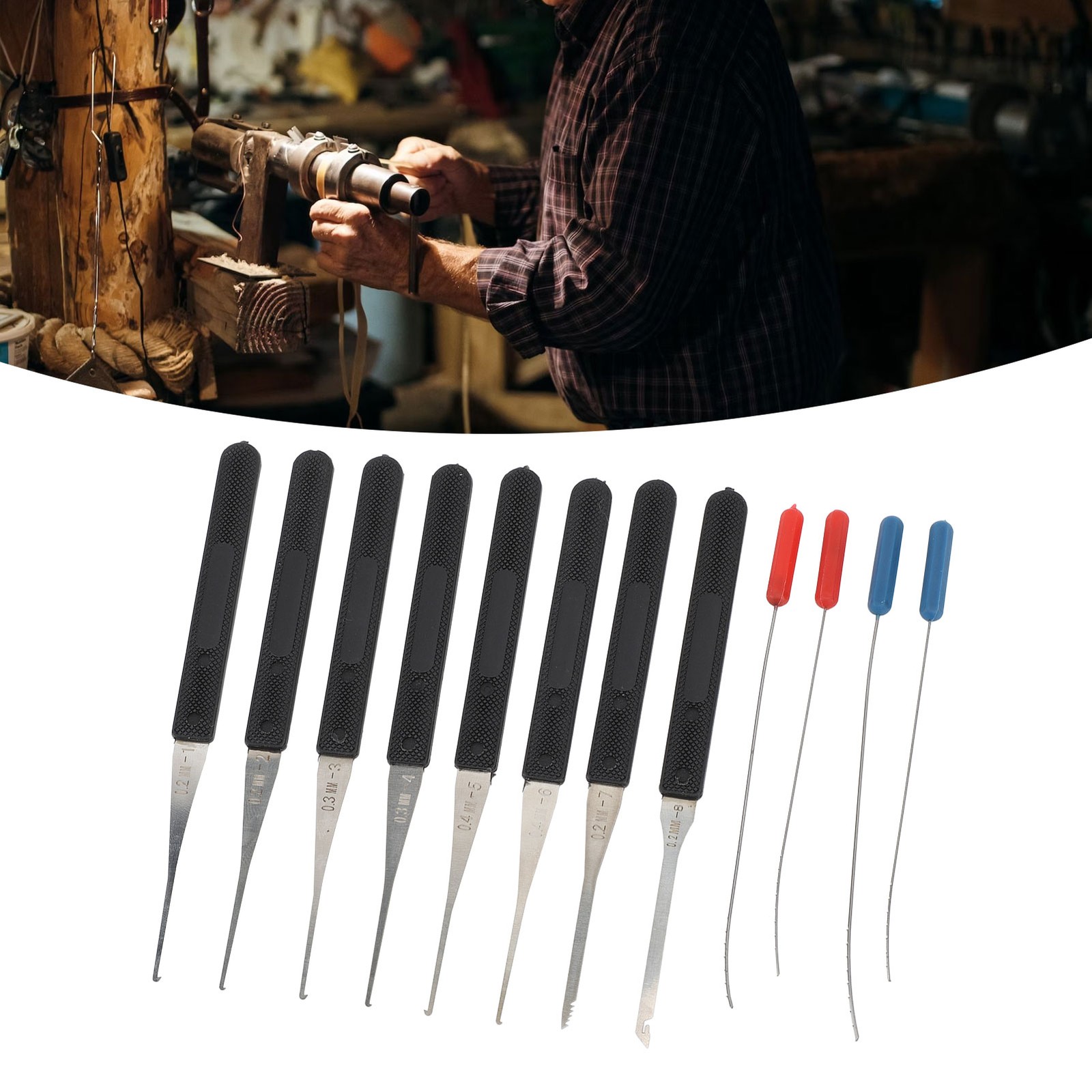 12Pcs Key Extractor Set Broken Pick Tool Kit For Easy Repair — image 7