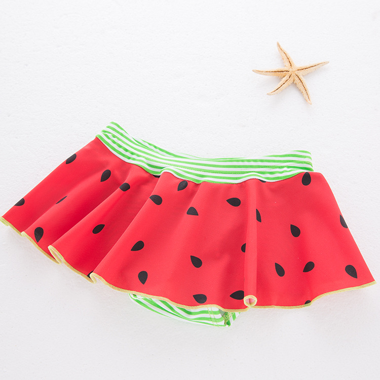 Children's Hot Spring Watermelon Split Swimsuit For Girls